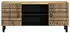 vidaXL TV-Schrank Schwarz 105x33,5x46cm Raues Mangoholz (4018628)