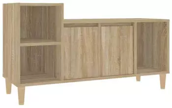 vidaXL TV-Schrank Sonoma-Eiche 100x35x55cm Holzwerkstoff
