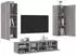vidaXL TV-Wand 5-tlg. Holzwerkstoff Grau Sonoma