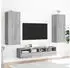 vidaXL TV-Wand 5-tlg. Holzwerkstoff Grau Sonoma