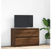 vidaXL TV-Schrank Braun Eichen-Optik 80x35x54 cm Holzwerkstoff