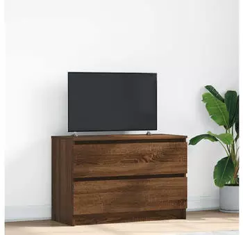 vidaXL TV-Schrank Braun Eichen-Optik 80x35x54cm Holzwerkstoff (861793)