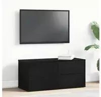 vidaXL TV-Schr&auml;nk Schwarz Eichen-Optik 80 x 34 x 36 cm Holzwerkstoff
