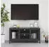 vidaXL TV-Lowboard Stahl Glas (de)