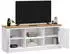 Idimex Bolton TV-Lowboard Kiefer Massivholz 2 Türen 138x57x40cm weiß/braun