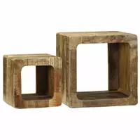 vidaXL TV-Einheiten 2 pcs Braun 36 x 30 x 36 cm Massivholz Mango