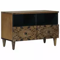 vidaXL TV-Schr&auml;nk Braun 70 x 33,5 x 46 cm Massivholz Mango