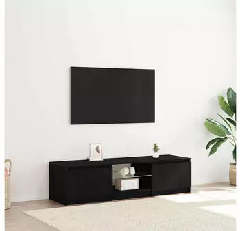 vidaXL TV-Schrank Schwarz Eichen-Optik 140x38,5x36cm (862563)