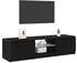 vidaXL TV-Schrank Schwarz Eichen-Optik 140x38,5x36cm (862563)