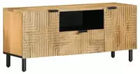 vidaXL TV-Schrank Braun 105x33x46 cm Massivholz Mango