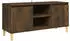 vidaXL TV-Schrank mit Massivholz-Beinen Räuchereiche 103,5x35x50cm (813158)