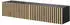 Selsey Telire TV-Lowboard hängend 138,6cm Lamellenfronten Schwarz/Eiche