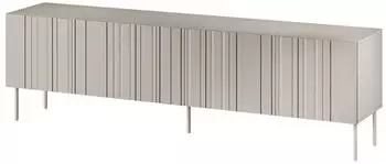 Mirjan24 Isla 200 4D TV-Lowboard mit 4 Türen, Metallfüße, 201x60x40cm (Isla 200 4D)