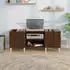vidaXL Plattenschrank Braun Eichen-Optik 121x38x48cm Holzwerkstoff (831932)