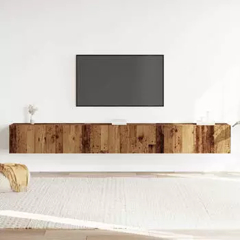 vidaXL TV-Schrank-Set 3-tlg. Wandmontage Altholz-Optik (3329203)