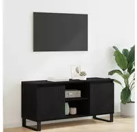 vidaXL TV-Schr&auml;nk Schwarz Eichen-Optik 104 x 35 x 50 cm Holzwerkstoff