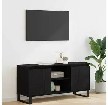 vidaXL TV-Schrank Schwarz Eichen-Optik 104x35x50cm Holzwerkstoff (881937)