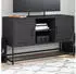 vidaXL TV-Schrank Stahl Schwarz 100,5x39x60,5cm (846512)