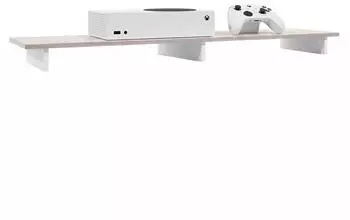 Vladon Game TV-Aufsatz Wei&szlig; matt/Sandgrau Hochglanz 138,5x34,5cm (50003110)