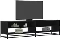 vidaXL TV-Schrank Schwarz 180,5x40x46 cm Holzwerkstoff