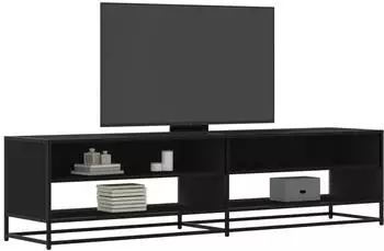 vidaXL TV-Schrank Schwarz 180,5x40x46cm Holzwerkstoff