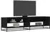 vidaXL TV-Schrank Schwarz 180,5x40x46cm Holzwerkstoff
