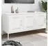 vidaXL TV-Schrank Weiß 100,5x39x50,5cm Stahl (842951)
