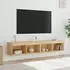 vidaXL TV-Schränke mit LED-Leuchten 2 Stk. Sonoma-Eiche 80x30x30cm (837146)