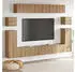 vidaXL TV-Einheiten Wandmontiert 4-tlg. Artisan-Eiche Holzwerkstoff (3393392)