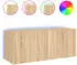 vidaXL TV-Wandschrank mit LED-Leuchten Sonoma-Eiche 100x35x41cm (837325)