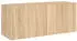 vidaXL TV-Wandschrank mit LED-Leuchten Sonoma-Eiche 100x35x41cm (837325)