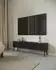 Selsey Nolie TV-Lowboard 2-türig Holzoptik Esche Schwarz 175cm (Nolie)