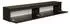 Selsey Bemmi TV-Hängeboard 175cm, Schwarz, 2 Klappenfächer (Bemmi)