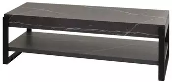 MCW TV-Rack MCW-L53 Lowboard Metall Marmor-Optik grau 120x42x44cm (90703)