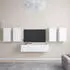 vidaXL TV-Schrank-Set 6-tlg. Weiß Holzwerkstoff (3078679)