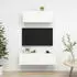 vidaXL TV-Schrank-Set 2-tlg. Weiß Holzwerkstoff (3078702)
