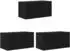 vidaXL TV-Schrank Set 3-tlg. Schwarz 60x30x30cm Holzwerkstoff (875172)
