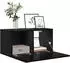 vidaXL TV-Schrank Set 3-tlg. Schwarz 60x30x30cm Holzwerkstoff (875172)
