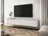 Mirjan24 Oro I TV-Lowboard 3 Klappen Push-to-Open 175x32x30cm Weiß/Gold (Oro I)