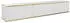 Mirjan24 Oro I TV-Lowboard 3 Klappen Push-to-Open 175x32x30cm Weiß/Gold (Oro I)
