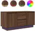 vidaXL TV-Schrank mit LED-Leuchten Braun Eichen-Optik 100x41x50cm (861415)