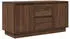vidaXL TV-Schrank mit LED-Leuchten Braun Eichen-Optik 100x41x50cm (861415)
