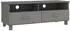 vidaXL TV-Schrank HAMAR Hellgrau 106x40x40cm Massivholz Kiefer (340471)