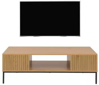 MCW MCW-O39 TV-Rack Lowboard Melamin MDF 39x120x60cm, Natur (99398)