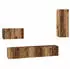 vidaXL Wand-TV-Schrank 4-teilig Altholz-Optik Holzwerkstoff (3393465)