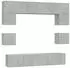 vidaXL TV-Schrank-Set 8-tlg. Betongrau Holzwerkstoff (3114409)