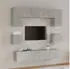 vidaXL TV-Schrank-Set 8-tlg. Betongrau Holzwerkstoff (3114409)