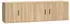 vidaXL TV-Schrank-Set 2-tlg. Sonoma-Eiche Holzwerkstoff (3188425)