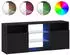 vidaXL TV-Schrank mit LED-Beleuchtung Schwarz Eichen-Optik 120x30x50cm (862035)