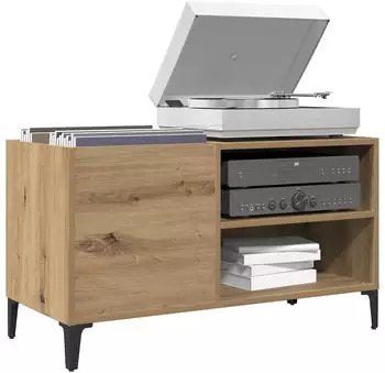 vidaXL Schallplattenregal Artisan-Eiche 84,5x38x48cm Holzwerkstoff (857166)